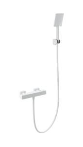 Смеситель для душа Wonzon & Woghand WW-B2026-A-MW с термостатом, белый матовый