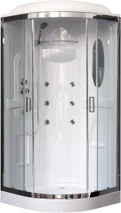 Душевая кабина Royal Bath RB90HK2-T-CH+EL с низким поддоном