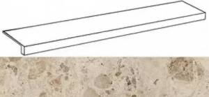 Ступень Italon Continuum 620070002344 Stone Beige Scalino Frontale 33x160
