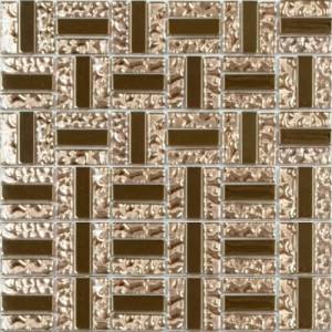 Мозаика NSmosaic Metal series MS-617 метал стекло (1.5x4.8) 30x30