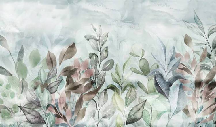 3D Фотообои Artegrafico «Акварельный цветочный букет в нежных оттенках» FS-008 акварель