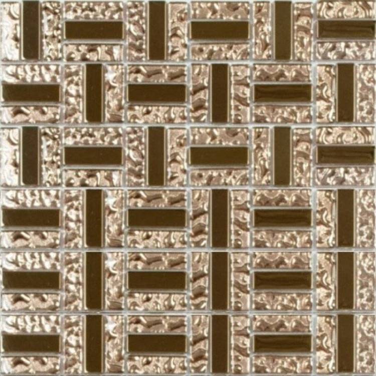 Мозаика NSmosaic Metal series MS-617 метал стекло (1.5x4.8) 30x30