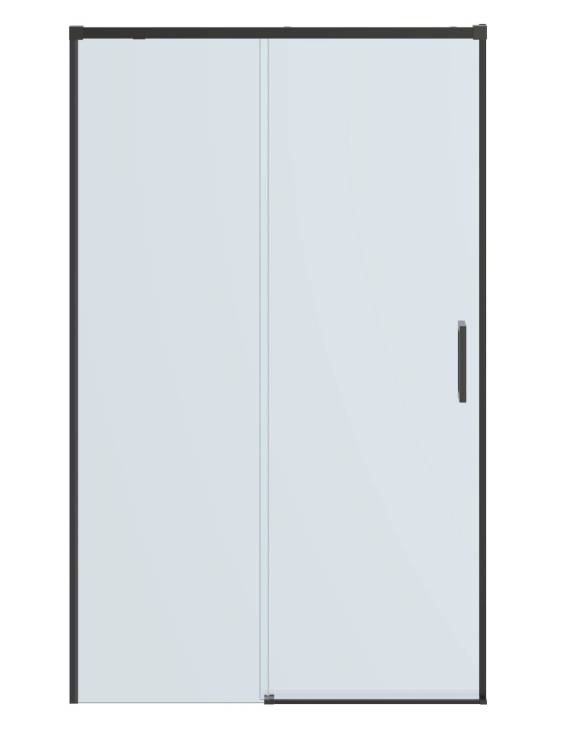 Душевая дверь в нишу Cezares PLANE-BF-1-120-C-GM профиль оружейная сталь, стекло прозрачное, 120x195