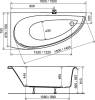 Акриловая ванна Ravak Avocado 150x75 L с ножками фото 11