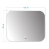 Зеркало Watersense Rita W00931 LED подсветка, сенсор на взмах, 100x80 фото 3