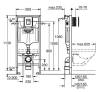 Система инсталляции для унитазов Grohe Solido 38811KF0 клавиша черная матовая, с креплениями фото 5