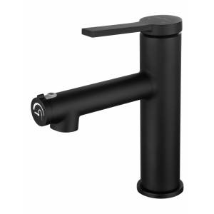 Смеситель для раковины Wonzon & Woghand WW-H1017-MB черный матовый