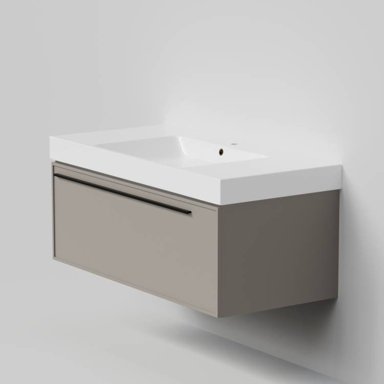 Тумба с раковиной La Fenice Elba Cappuccino NFNC-01-ELB-C-100-3-100 бежевая матовая, 100 см