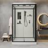 Душевая кабина Niagara Standart ST120/90/15Q/BL корпус черный матовый, стекло прозрачное, 120х90х215 фото 5