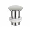 Донный клапан для раковины Ceramica Nova CN2000MSG с керамической накладкой, серый матовый