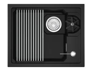 Мойка кухонная Granula Kitchen Space Rinzer 5505RU черный, 55x45