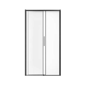 Душевая дверь в нишу Veconi Premium Trento PTD40-B-130-01-C4 профиль черный матовый, стекло прозрачное, 130x200