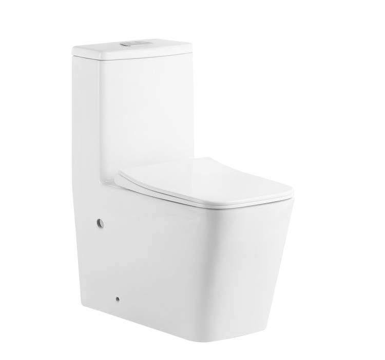 Унитаз-моноблок Grossman Classic GR-4486SQ безободковый, сиденье микролифт, белый глянцевый