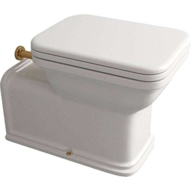 Унитаз приставной Kerasan Waldorf 411601 золото