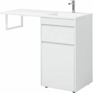 Тумба с раковиной Aquanet Токио 110 R 239299 напольная, белый