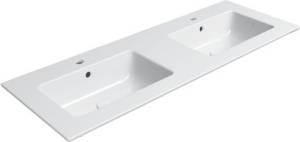 Раковина GSI Pura 8845111 белый глянцевый, двойная, 120x50