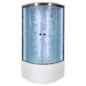 Душевая кабина AvaCan EM4590LED с подсветкой, 90x90x220