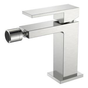 Смеситель для биде Boheme Qubic 476-NB брашированный никель