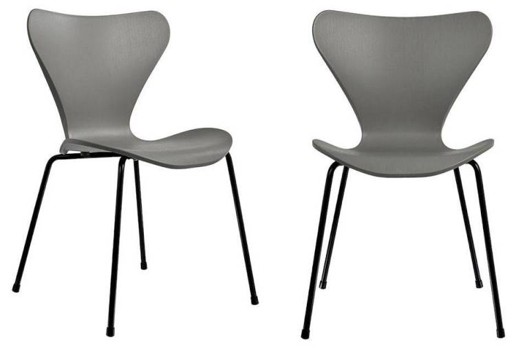 Комплект стульев Bradex Home Seven Style FR 0422P серый 2 шт.