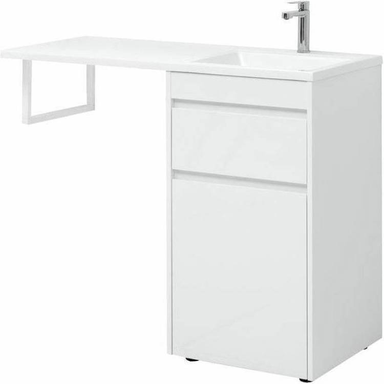 Тумба с раковиной Aquanet Токио 110 R 239299 напольная, белый