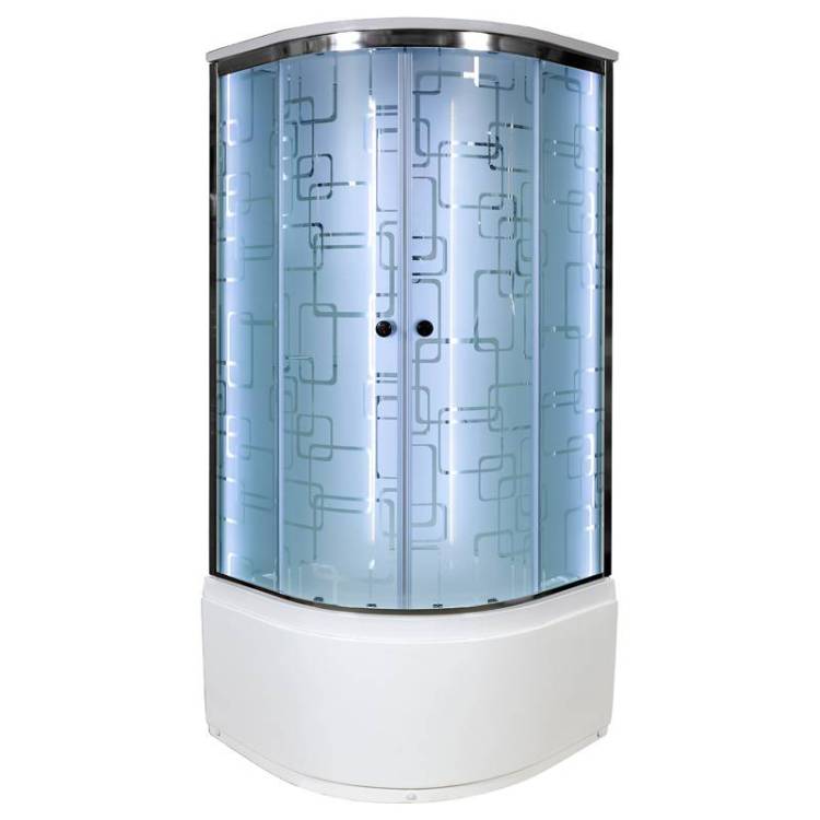 Душевая кабина AvaCan EM4590LED с подсветкой, 90x90x220