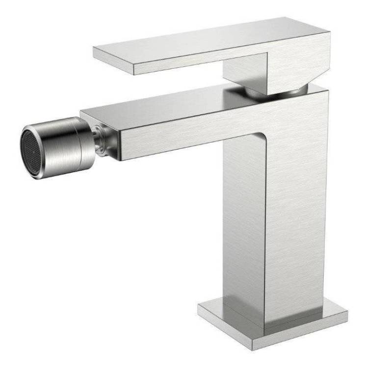 Смеситель для биде Boheme Qubic 476-NB брашированный никель