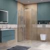 Душевой уголок BelBagno SOFT_CLOSE-2-A-1-100-C-Cr профиль хром, стекло прозрачное, 100x100x200 фото 4