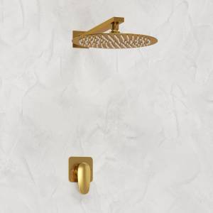 Душевой комплект Wasserkraft Havel A3651.180.259 встраиваемый, с верхней душевой насадкой, золото