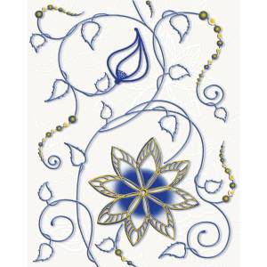 Декор Cersanit Gzhel GZ2B052 Белый 20x25