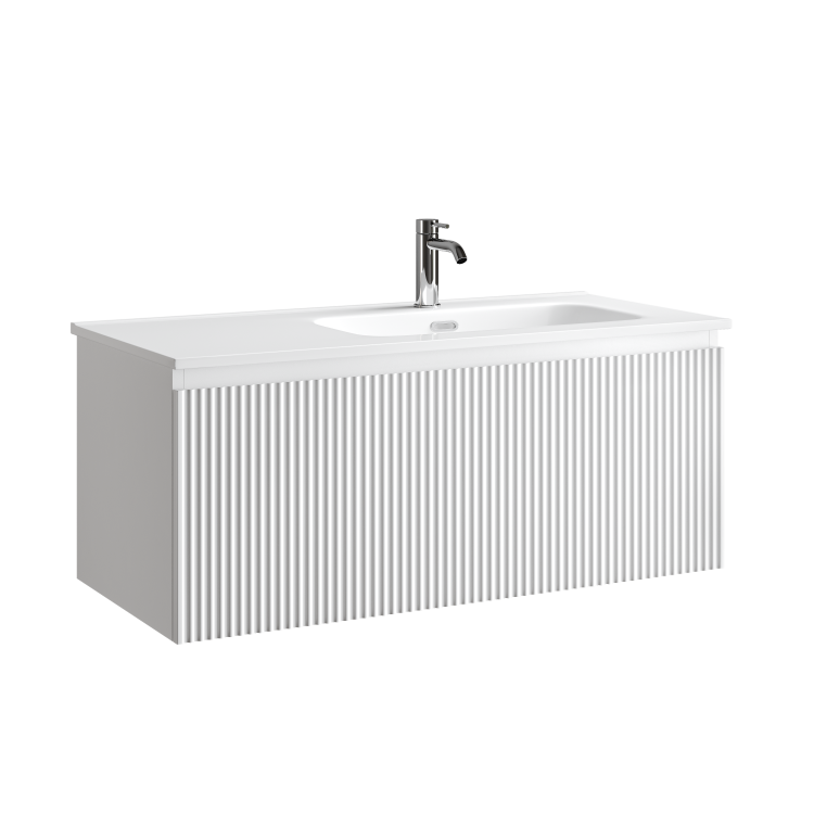 Тумба под раковину Sancos Snob R 1.0 SNR1.0100RW c одним ящиком Soft close, Bianco, 99.5x44.5x40.6