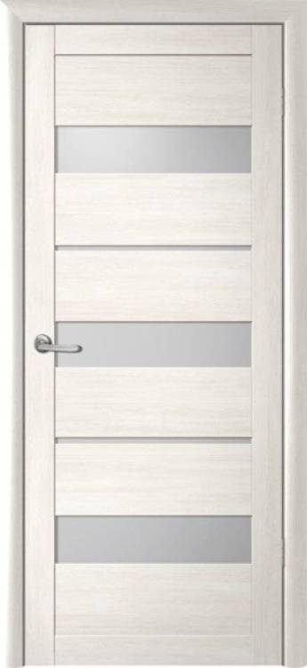 Межкомнатная дверь Albero Прага остеклённая белый кипарис мателюкс 900x2000