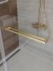 Душевой уголок Cezares LUX-AH-FS-11-120/90-C-BORO профиль брашированное золото, стекло прозрачное, 120x90x195 фото 7