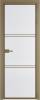 Межкомнатная дверь Profil Doors 3 AX цвет профиля Шампань, стекло безопасное 6 мм мору белый 700x2000