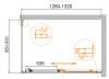 Душевой уголок Cezares Molveno MOLVENO-AH-11-130/90-P-Cr профиль хром глянцевый, стекло матовое, 130x90x195 фото 6