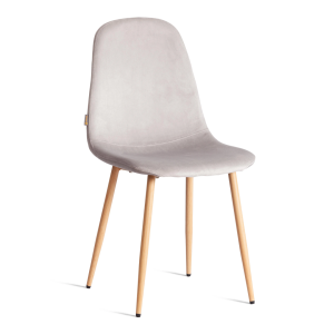 Стул Tetchair Breeze (mod. JSC-58) 21212 Light grey (светло-серый) HLR14/натуральный 44x53x86