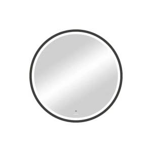 Зеркало BOND Circle M60ZE-8080 круглое, с LED подсветкой и бесконтактным сенсором, черной рамой, 80x80