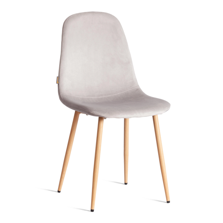 Стул Tetchair Breeze (mod. JSC-58) 21212 Light grey (светло-серый) HLR14/натуральный 44x53x86