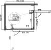 Душевой уголок Cezares Slider AH 2 70/80-100/110 BR Nero профиль черный, стекло бронза фото 3