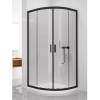 Душевое ограждение NEW TRENDY NEW VARIA BLACK 90x90x190 K-0566 (черный) фото 2