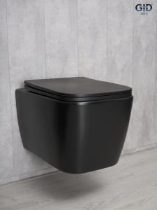 Унитаз подвесной Gid Cuadrado Tr2140Bm 62255Y черный матовый
