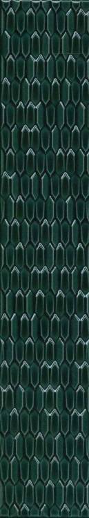Бордюр Kerama Marazzi Левада LSB001 зеленый темный 40x7