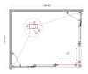 Душевой уголок Belbagno LUCE-AH-22-150/120-C-Cr профиль хром, стекло прозрачное, 150x120x195 фото 7