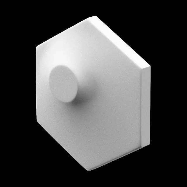 Дизайнерская панель Artpole E-0223 Heksa-dots Platinum матовый 20x2.7x17.3