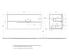 Тумба под раковину Cezares DUET-N-1200-2C-SO-BL-R Bianco Lucido, 120x45.7x50 фото 2