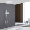 Душевая система Abber Daheim AF8255W скрытого монтажа без излива, термостат, белая матовая фото 2