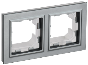 Рамка 2-постовая IEK Brite BR-M22-44-K46 сталь