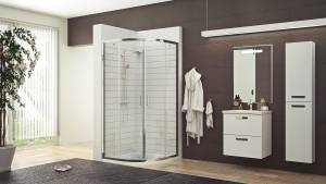 Душевой уголок Timo 601 Clean Glass профиль хром, стекло прозрачное, 100x100x190