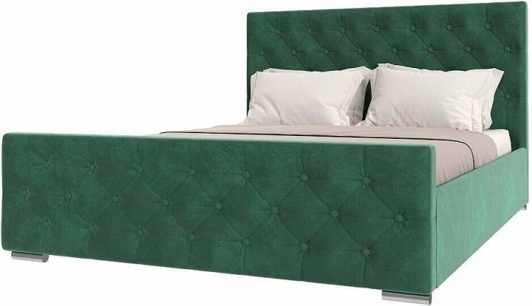 Кровать 1400х2000 НК-Мебель Интеро 72306753 Зелёный 110x149.4x220.5