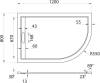 Поддон для душа Cezares TRAY-AS-RH-120/80-30-W-L 120x80 L, с сифоном, белый фото 4