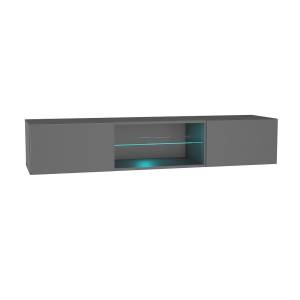 Шкаф навесной НК-Мебель Point тип-33 00-00162875 серый графит